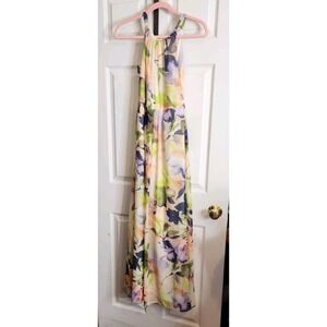 ModCloth Women’s Essence Of Presence Lined Floral Chiffon Maxi‎ Dress Sz XS NWT